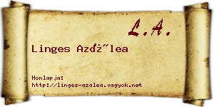Linges Azálea névjegykártya